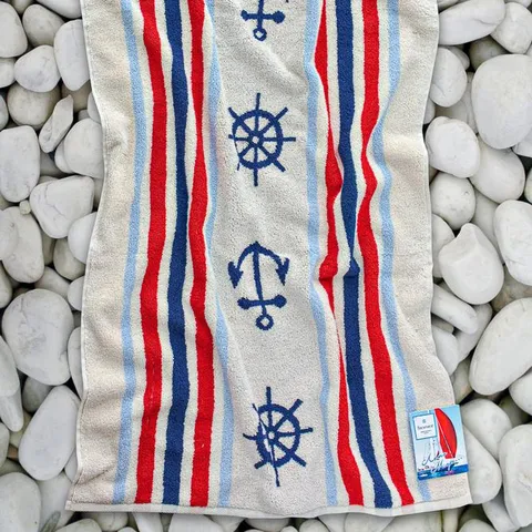 Полотенце махровое "Лето.Море", диз. Морской вояж